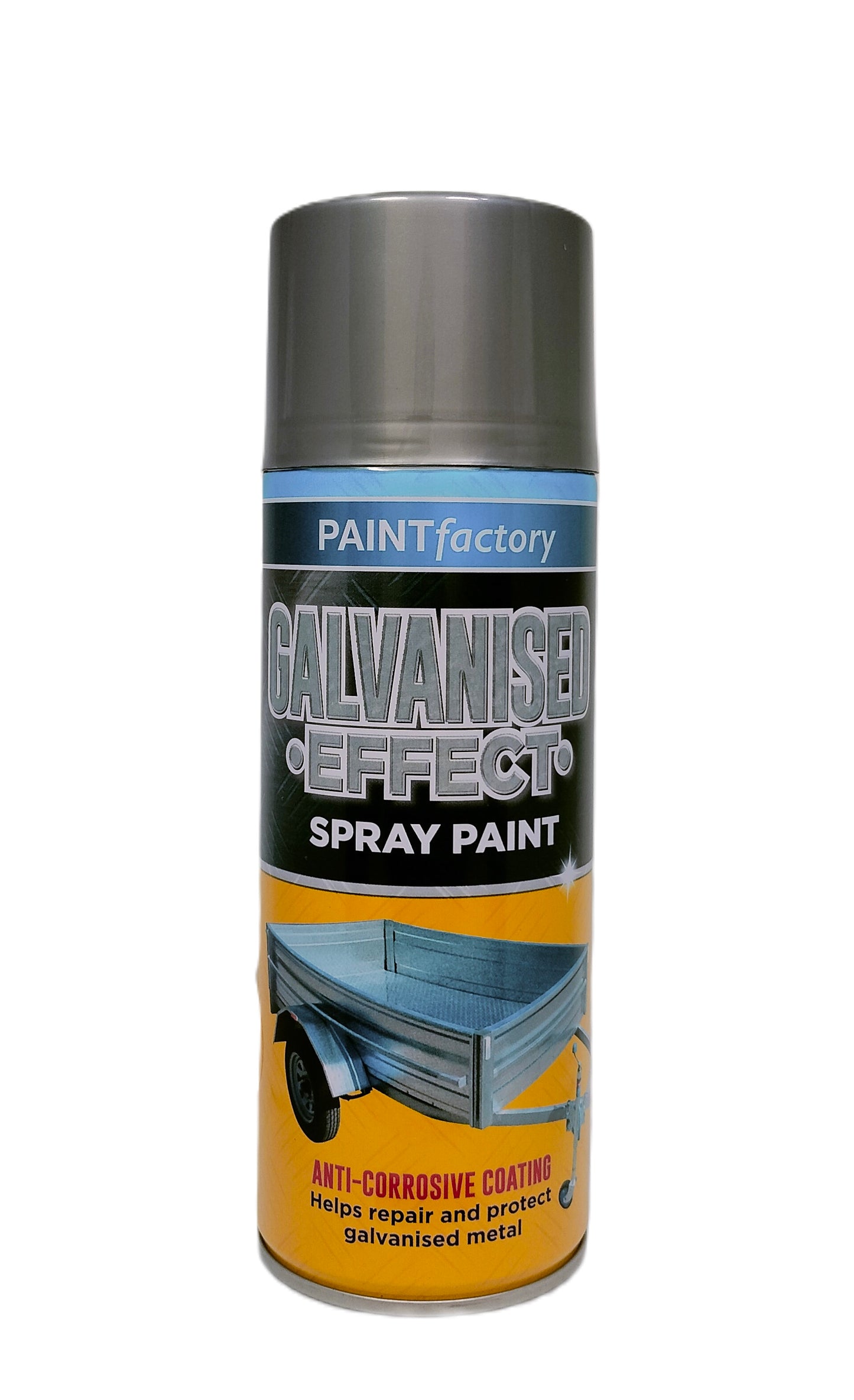 PAINT FACTORY GALVANISED EFFECT SPRAY PAINT 400ML. WDL1057 \\\KD30090