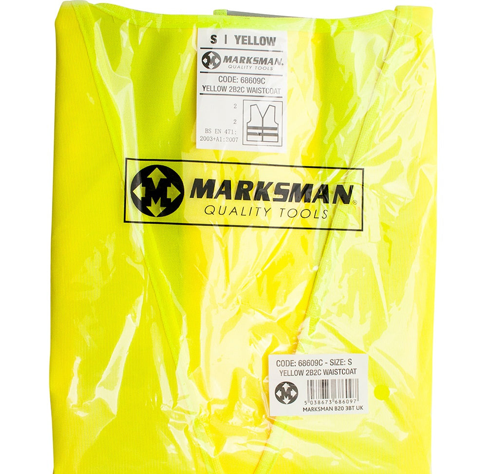 MARKSMAN HIGH VISABILITY SAFETY VEST - SMALL. 68609C \\\KD30112
