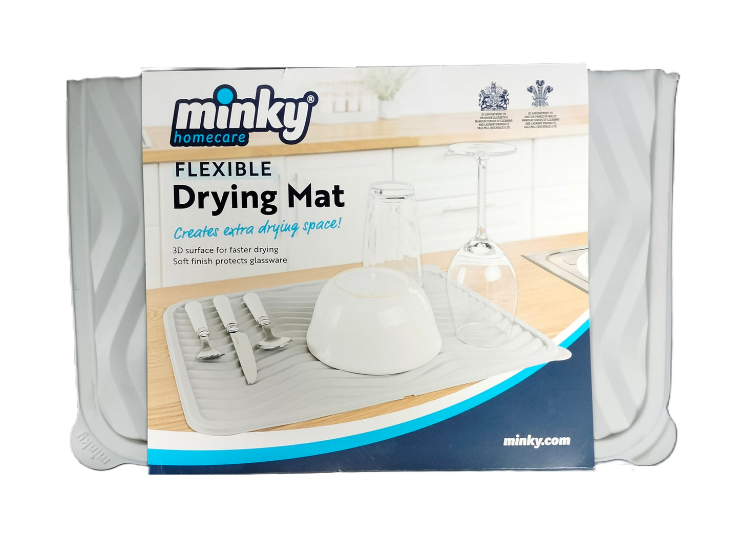 MINKY FLEXIBLE DRYING MAT LIGHT GREY 41CM X 32CM. TT79400101 \\\KD30153