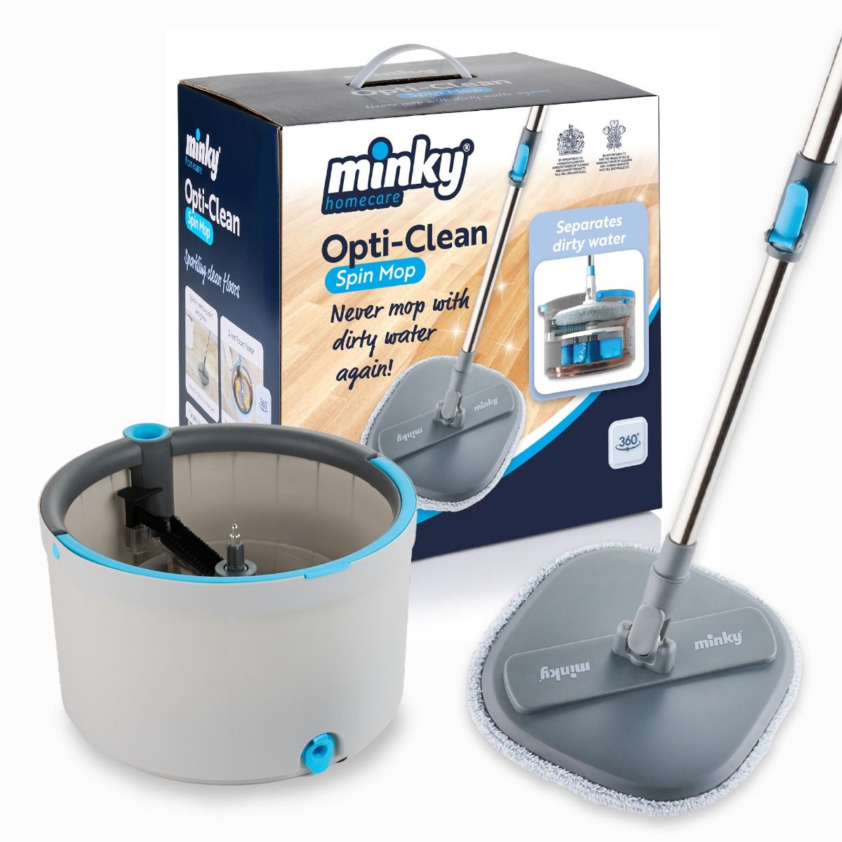 MINKY OPTI CLEAN SPIN MOP. MM85790209 \\\KD30154