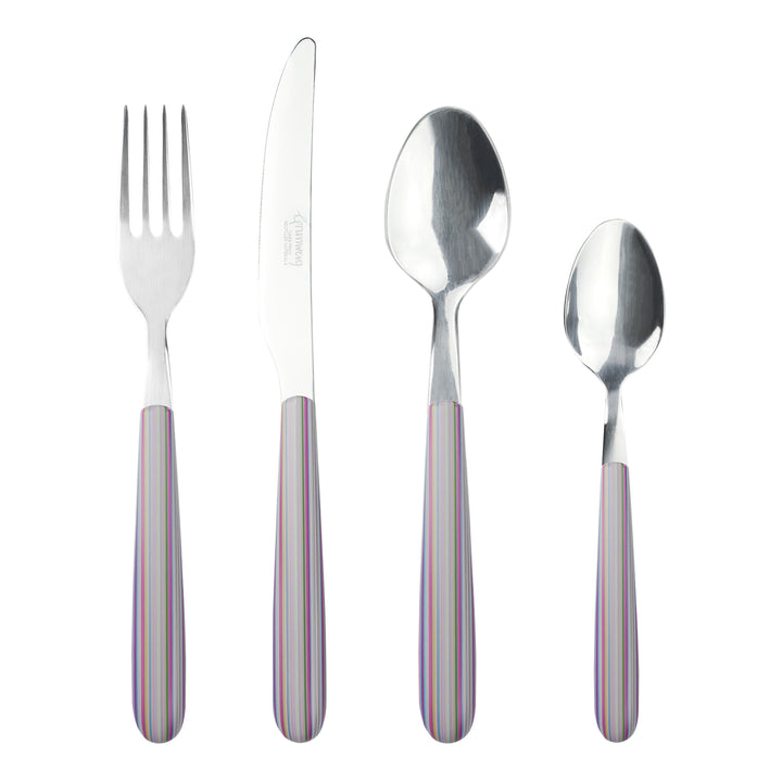 GREENWORKS TILES 24 PIECE STAINLESS STEEL CUTLERY SET. 24BXGW-PAS \\\KD30167