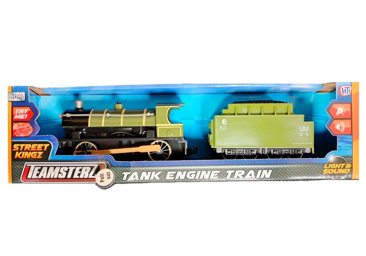 TEAMSTERZ LIGHT & SOUND TANK ENGINE TRAIN TOY. 1377008 \\\KD30197