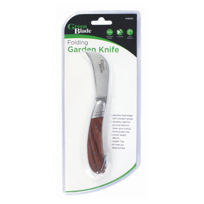 GREEN BLADE PROFESSIONAL LOCKING FOLDING GARDEN KNIFE. BB-KN600 \\\KD30212