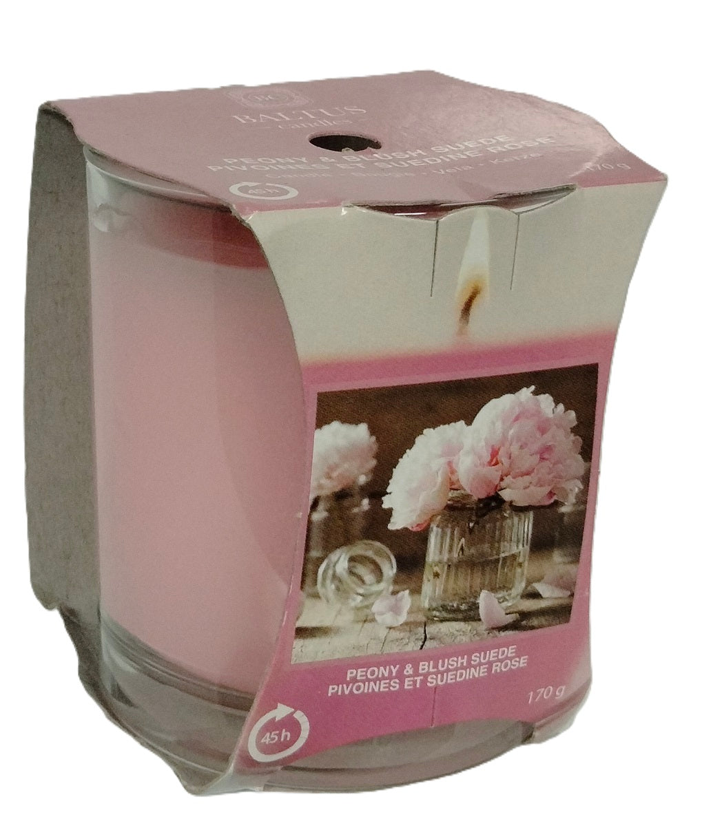 BALTUS LUXURY PEONY & BLUSH SUDE CANDLE 170GM. 230150 \\\KD30270