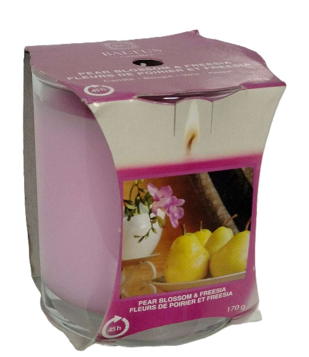 BALTUS LUXURY PEAR BLOSSOM & FREESIA CANDLE 170GM. 230152 \\\KD30272