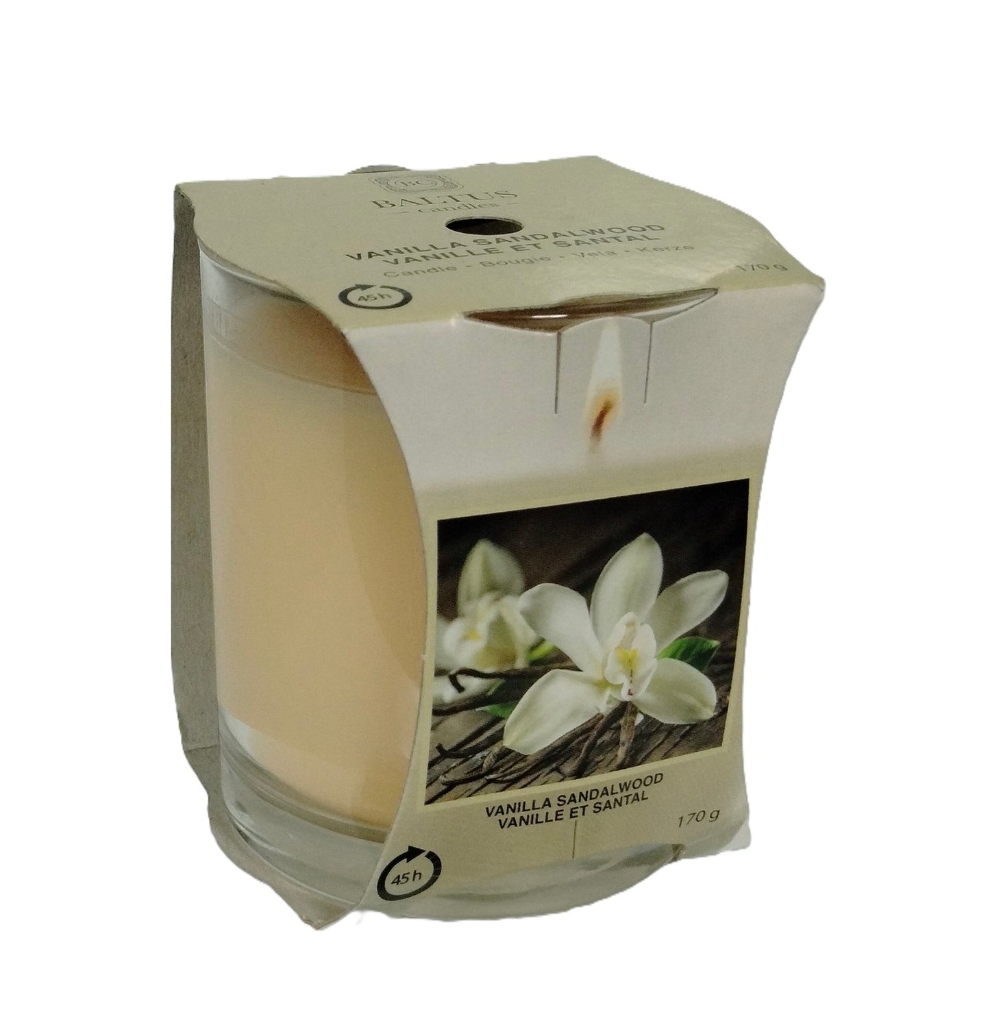 BALTUS LUXURY VANILLA SANDALWOOD CANDLE 170GM. 230159 \\\KD30275