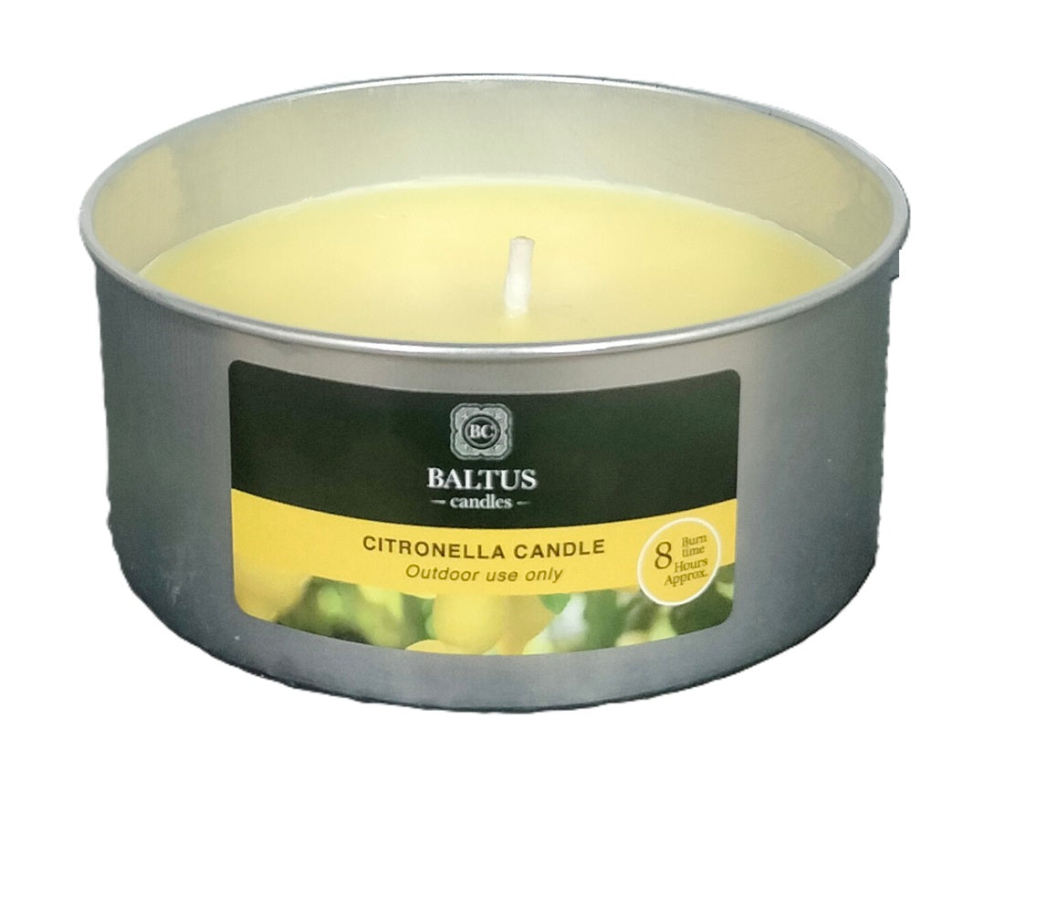 BALTUS CITRONELLA LARGE TIN CANDLE 8HRS 140GM. 518186 \\\KD30284
