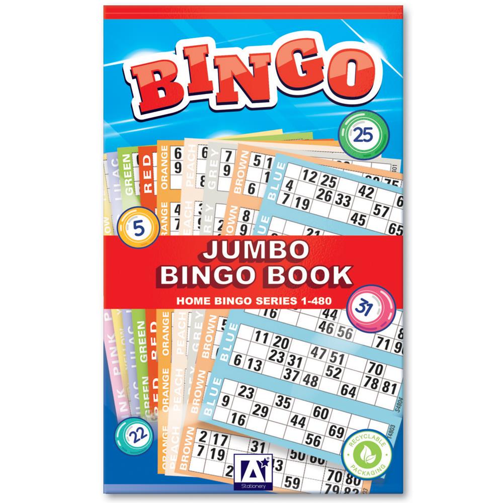ANKER STATIONERY JUMBO BINGO BOOK 1 - 480 TICKETS. BTZ/6 \\\KD30323
