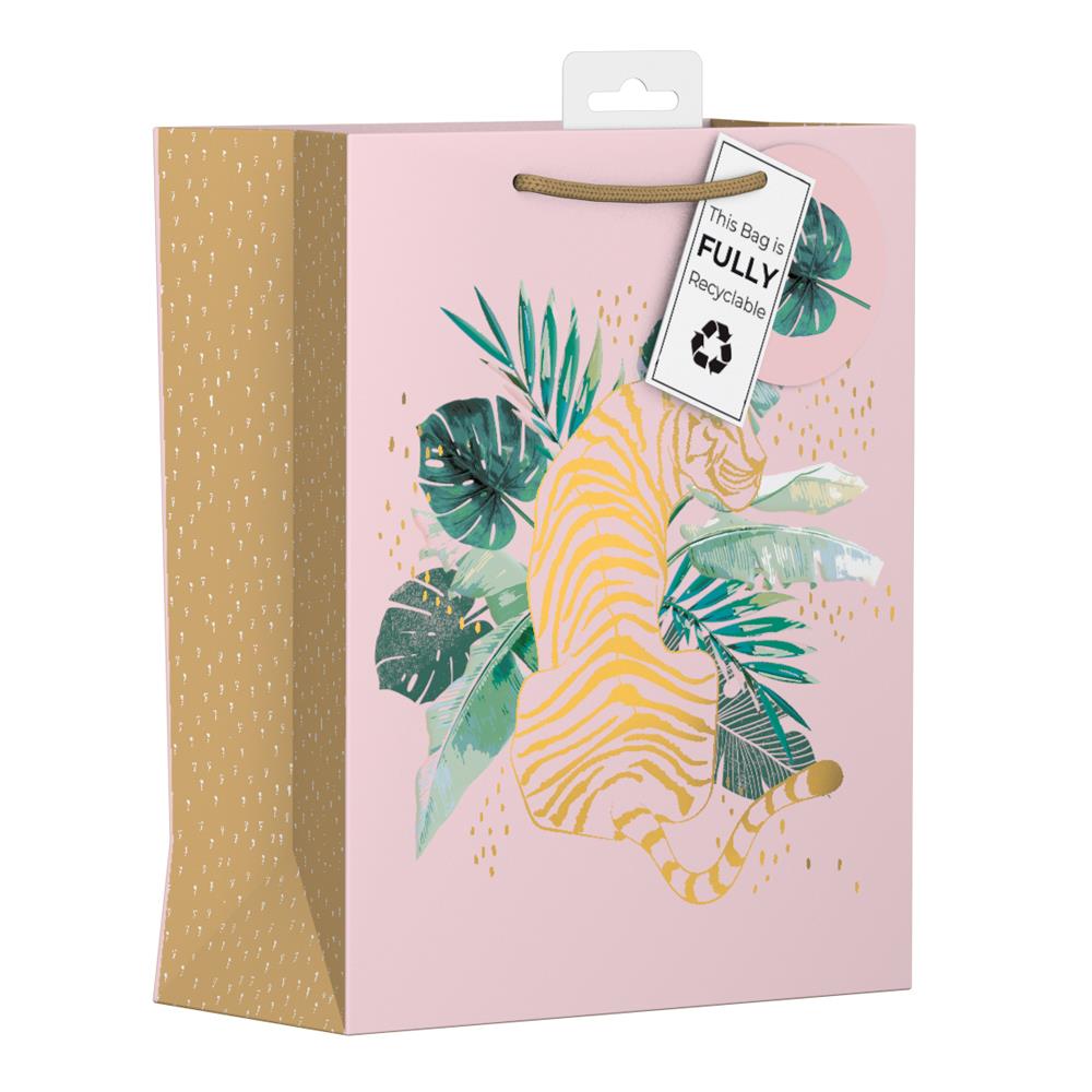 GIFTMAKER JUNGLE DESIGN GIFT BAG APX 20 X 30CM. YANGB43M \\\KD30333