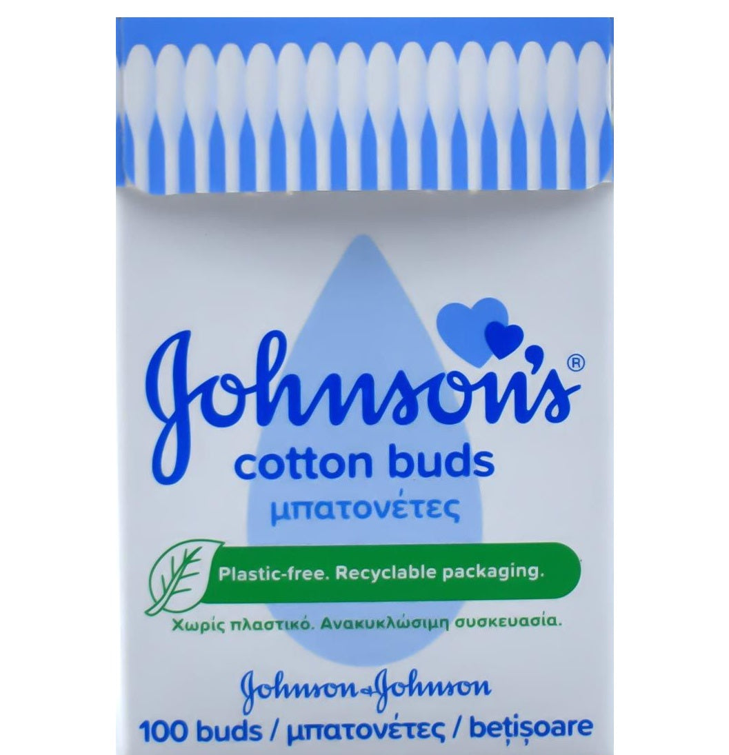 JOHNSONS BIODEGRADABLE BABY COTTON BUDS 100/PK. KD30385 \\\KD30385