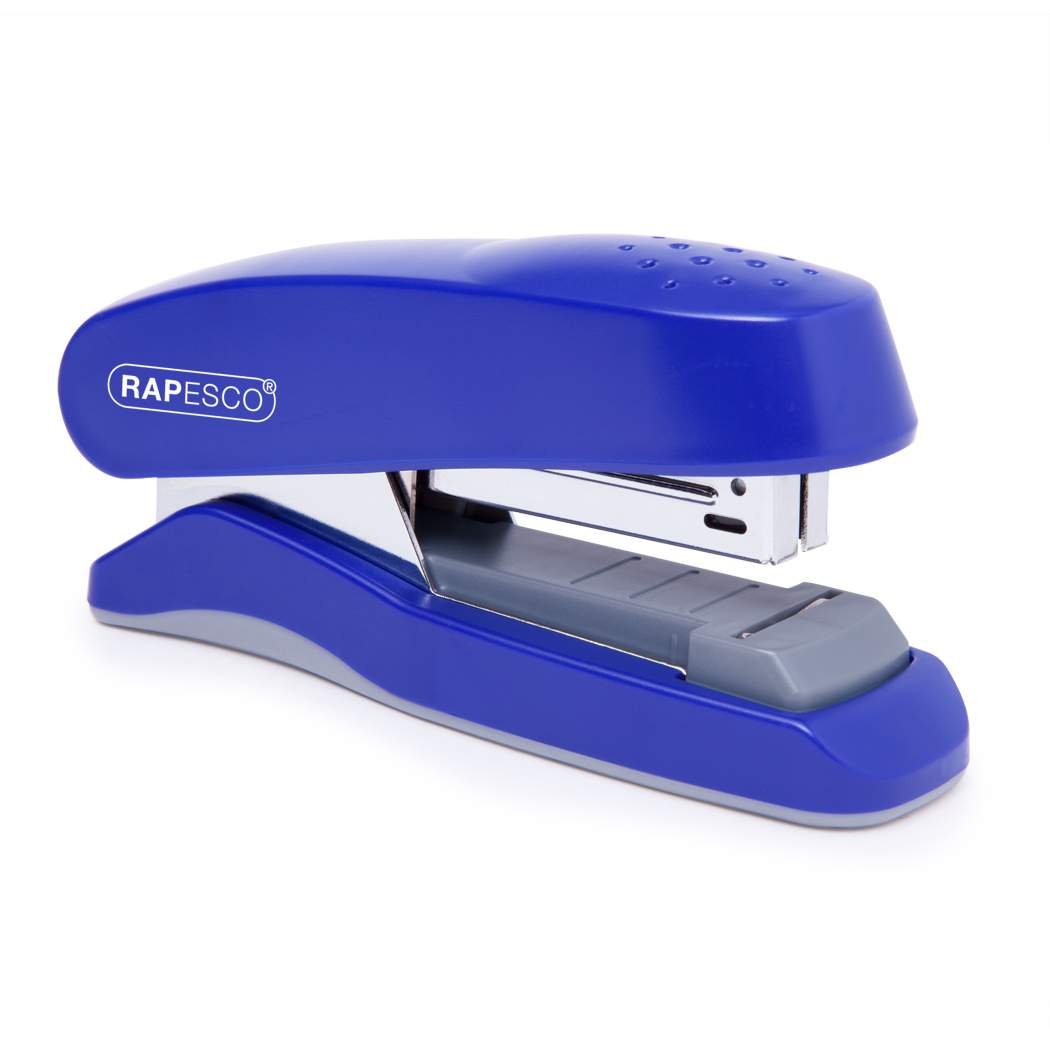 RAPESCO FLAT CLINCH HALF STRIP STAPLER - BLUE. ROP1143 \\\KD30430