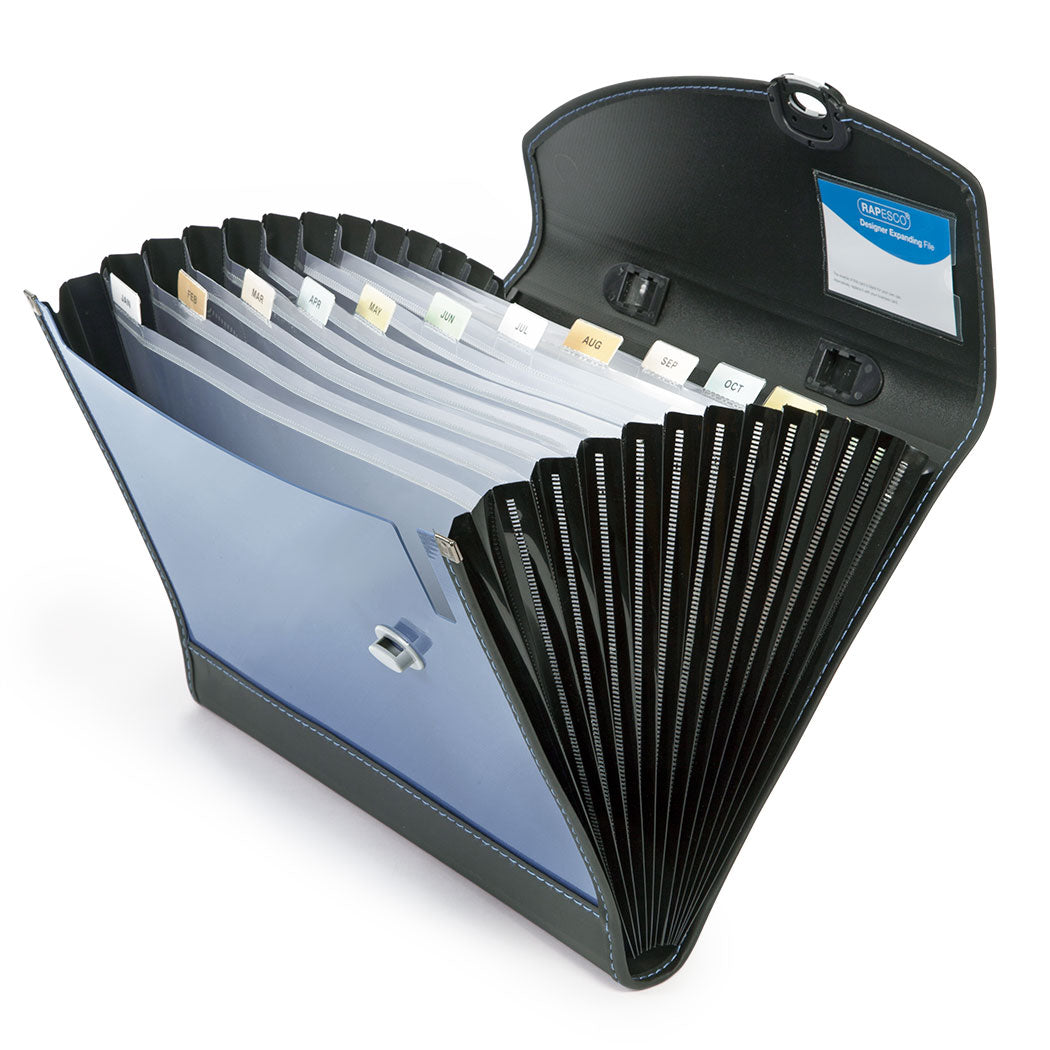 RAPESCO A4+ DESIGNER EXPANDING FILE WITH HANDLE. ROP0681 \\\KD30437