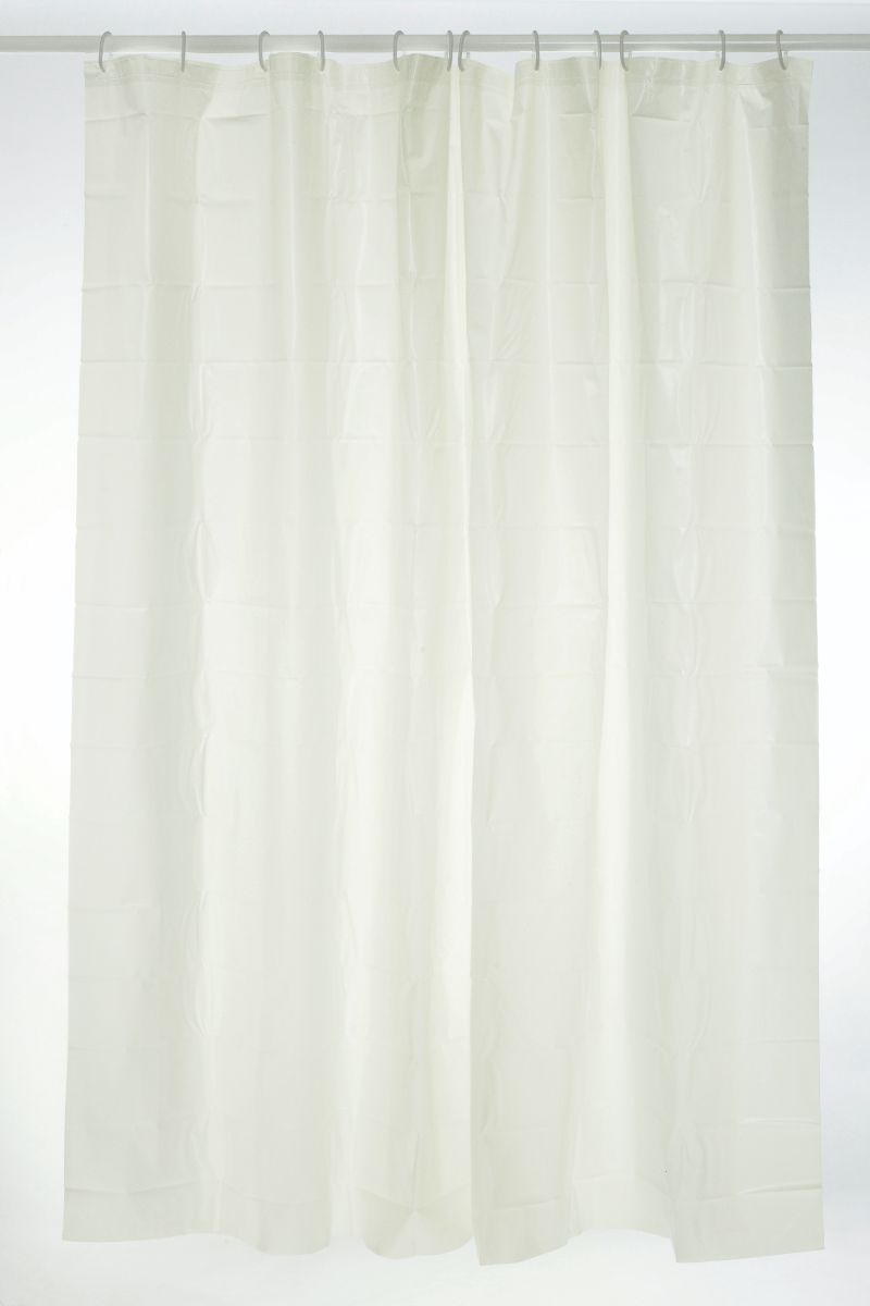 BLUE CANYON PEVA SHOWER CURTAIN 180 X 180CM - WHITE. SC205WH \\\KD30454