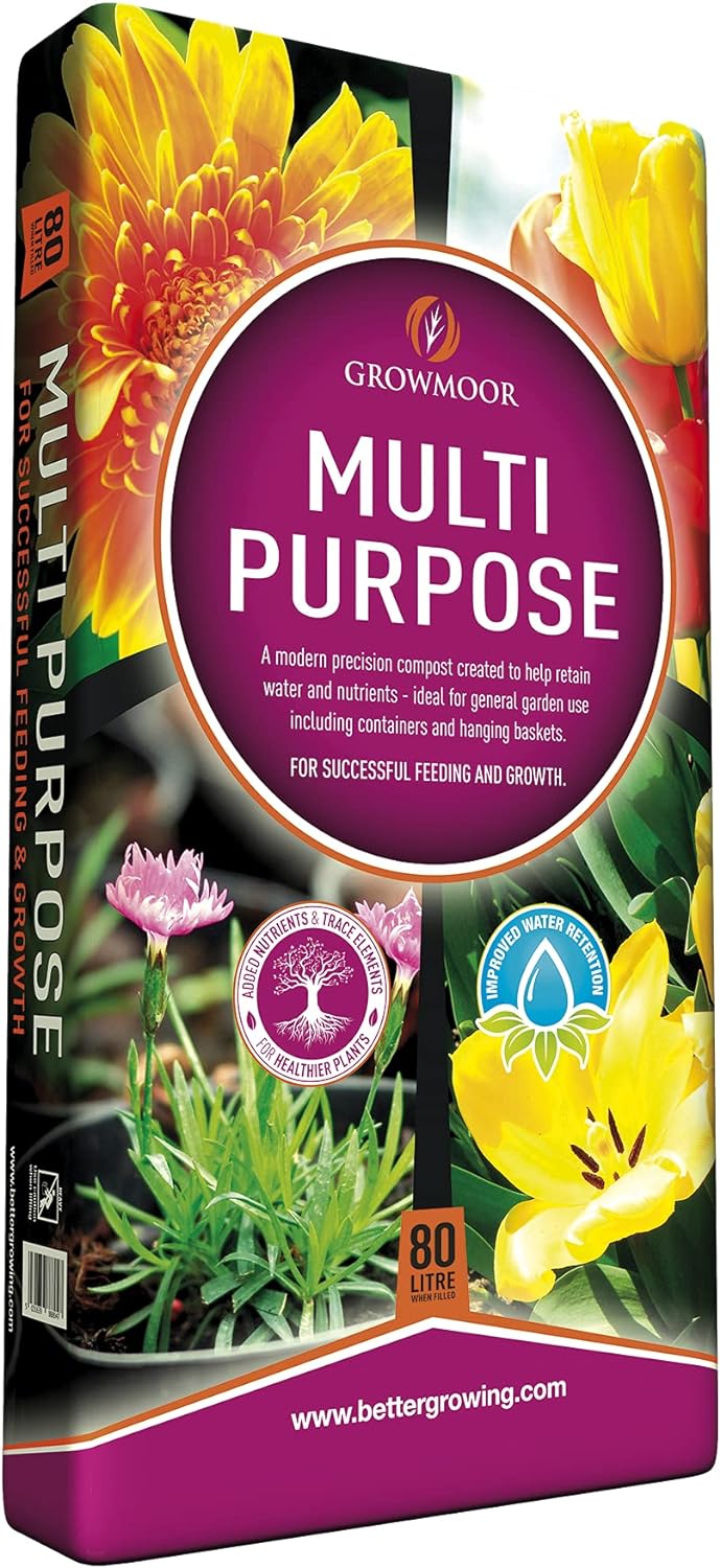 GROWMOOR MULTI PURPOSE COMPOST 80 LITRE \\\KD30499