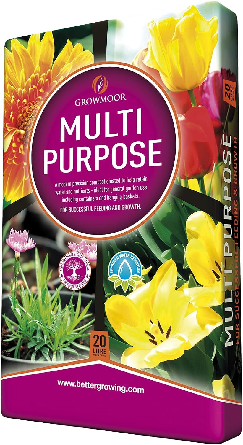 GROWMOOR MULTI PURPOSE COMPOST 20 LITRE. 20LTRMPC \\\KD30501