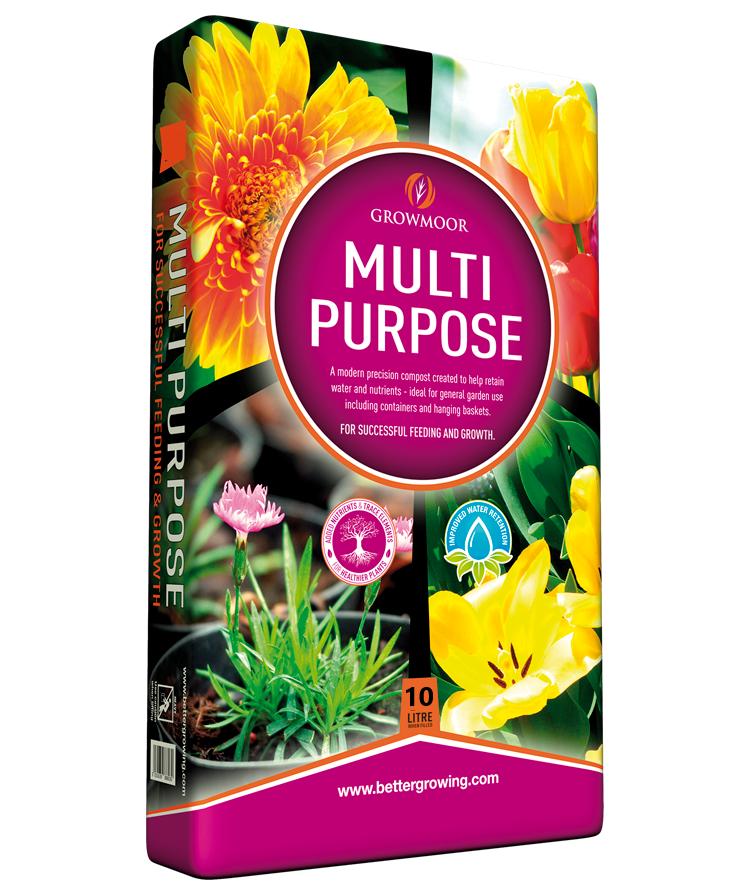 GROWMOOR MULTI PURPOSE COMPOST 10 LITRE. 10LTRMPC \\\KD30503