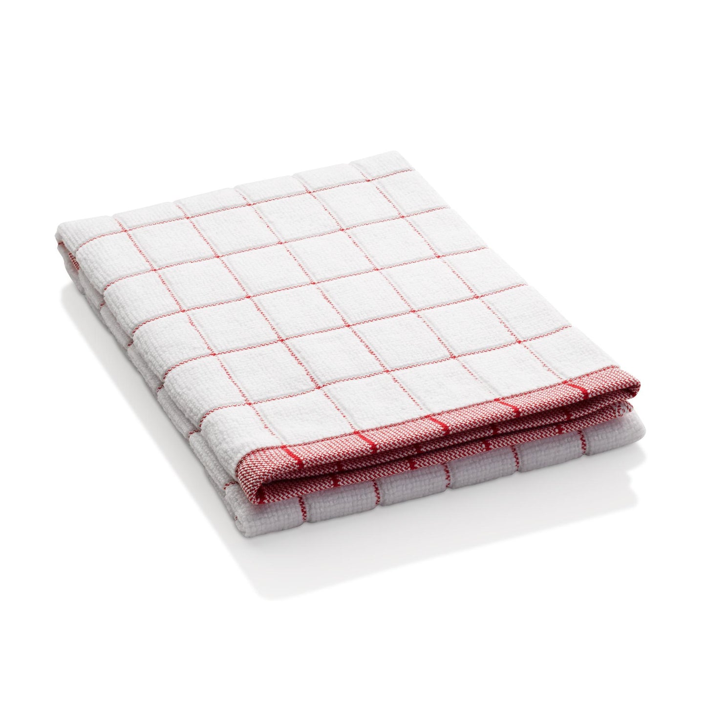 E-CLOTH E-TOWEL CLASSIC CHECK TEA TOWEL - RED. TRC \\\KD30508