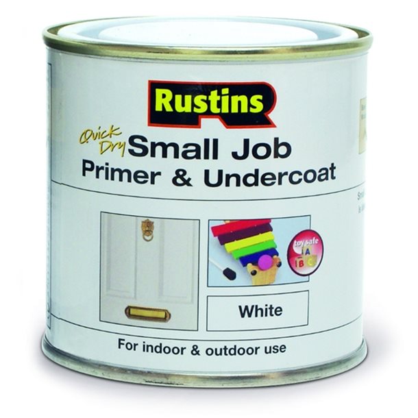 RUSTINS QUICK DRY SMALL JOB PRIMER/UNDERCOAT WHITE 250ML. SWPU250 \\\KD30509