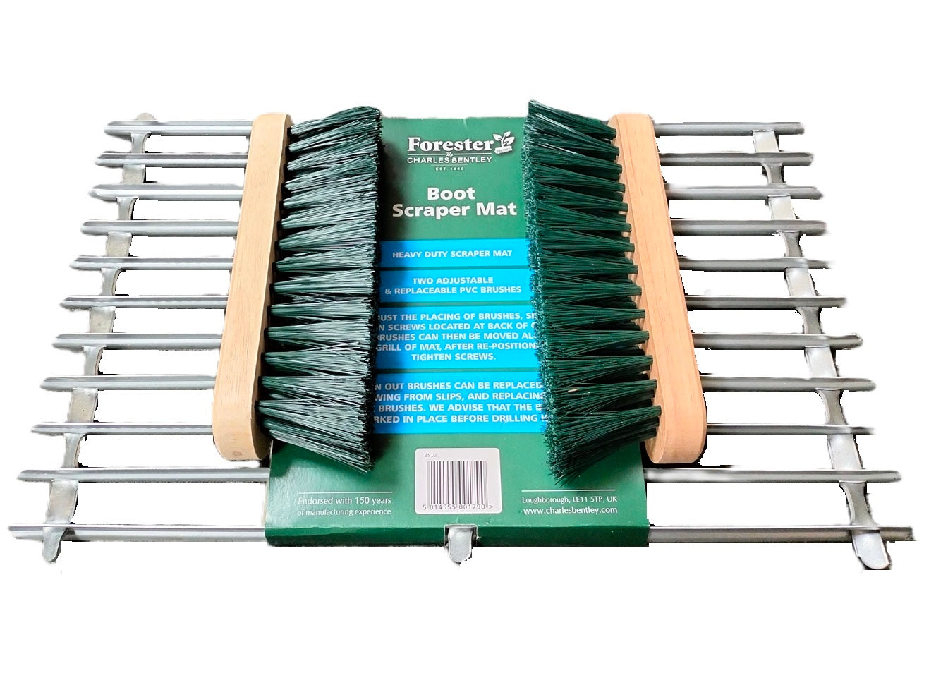 CHARLES BENTLEY HEAVY-DUTY METAL BOOT SCRAPER DOOR MAT 400X300MM. BS.02 \\\KD30551