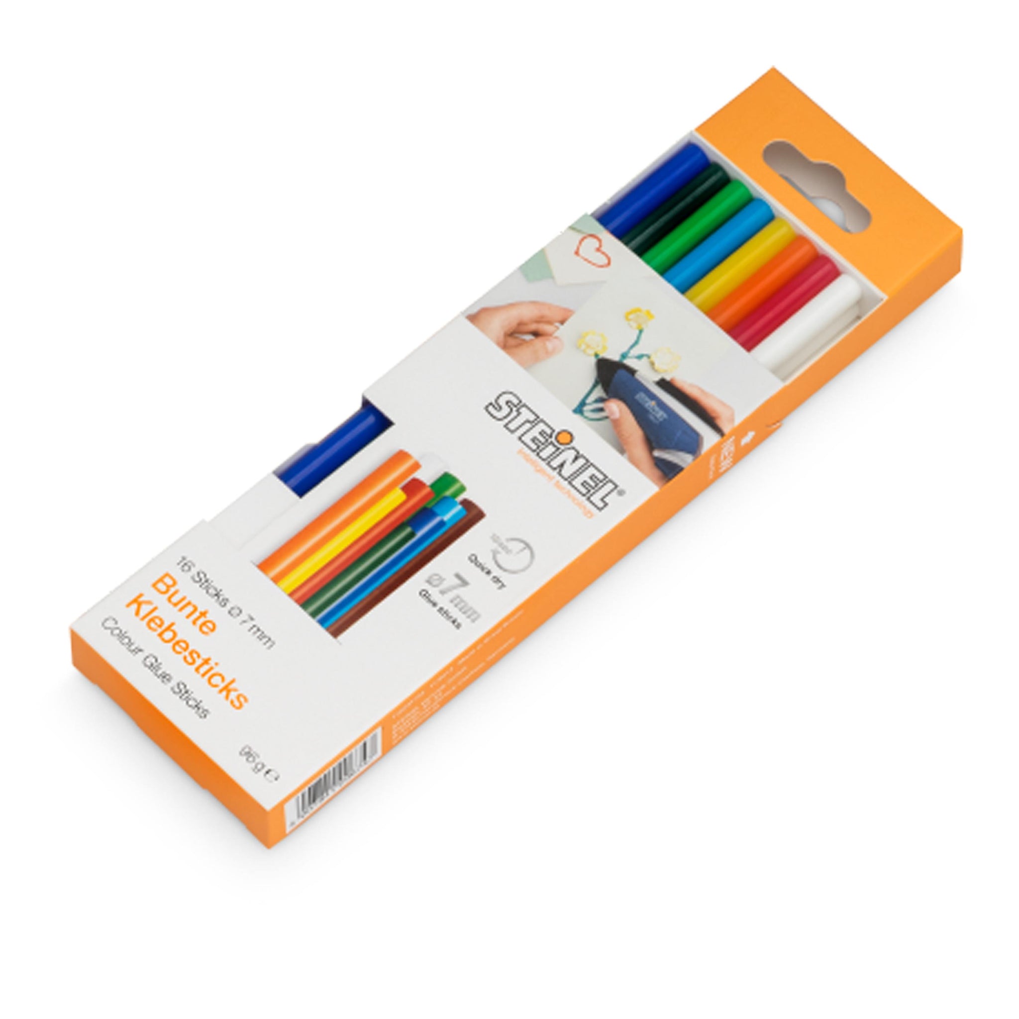 STEINEL 16 PCS ASSORTED COLOUR GLUE STICKS 0.7MM 96G. 110032516 \\\KD30562