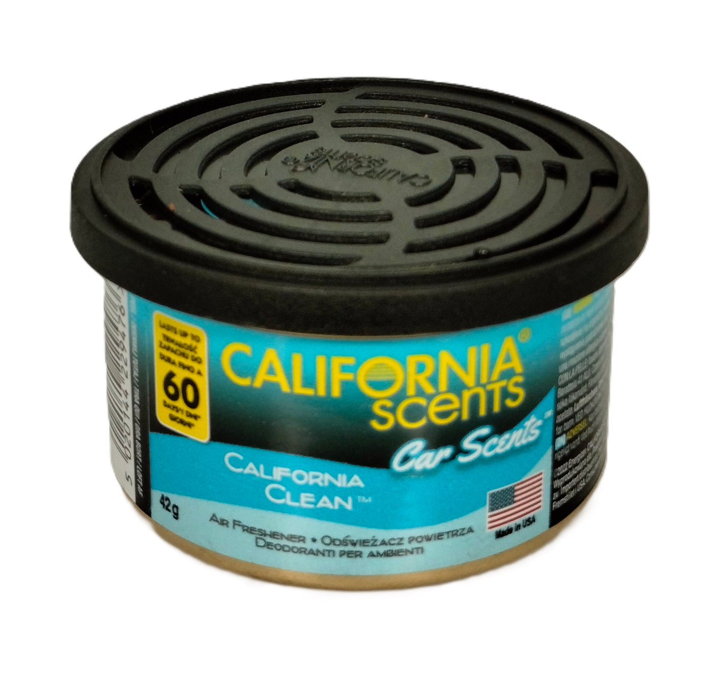 CALIFORNIA SCENTS CAR AIR FRESHENER 42G - CALIFORNIA CLEAN. CAL-CCS151-12 \\\KD30572