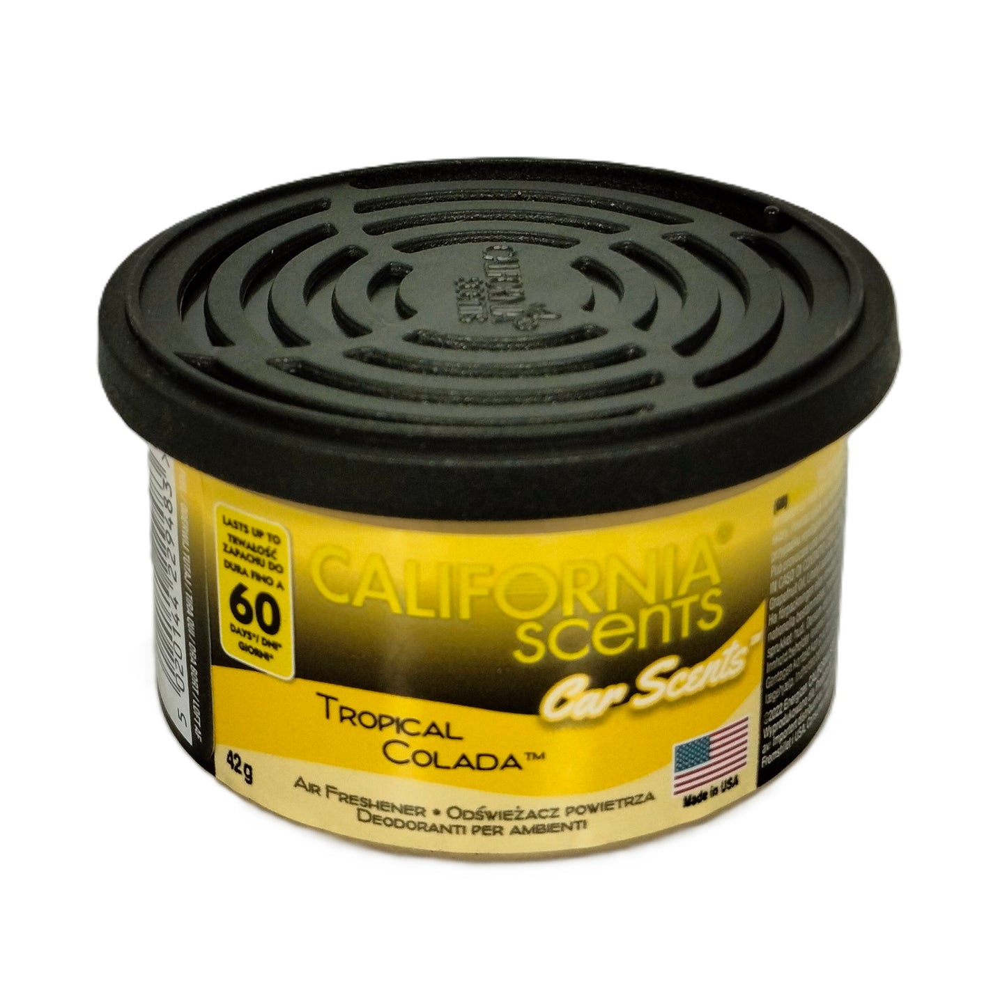 CALIFORNIA SCENTS CAR AIR FRESHENER 42G - TROPICAL COLADA. CAL-CCS152-12 \\\KD30573