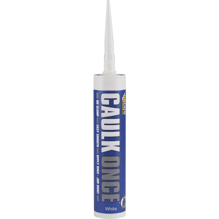 EVERBUILD CAULK ONCE PREMIUM DECORATORS CAULK WHITE 295ML. 489514 \\\KD30585