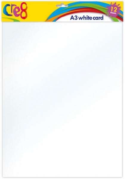 CRE8 A3 WHITE CARD 10 SHEETS. P2011 \\\KD30598