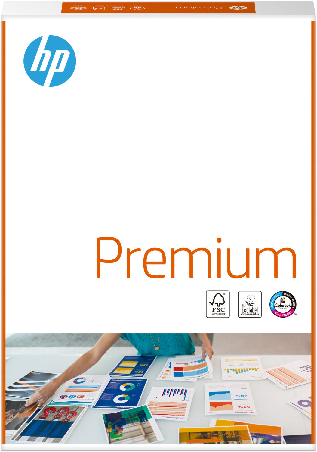 HP PAPERS CHP852 A4 90 GSM FSC PREMIUM PAPER WHITE 500 SHEETS. CHP852 \\\KD30616