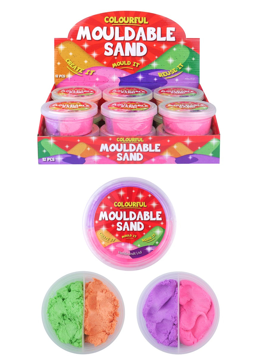 ASSORTED COLOUR MOULDABLE SAND / PUTTY 130GM 8.5CM X4CM. N14325 \\\KD30621