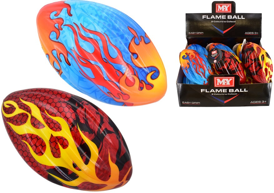 MY PU RUGBY BALL 17CM ASSORTED COLOUR. TY1037 \\\KD30631