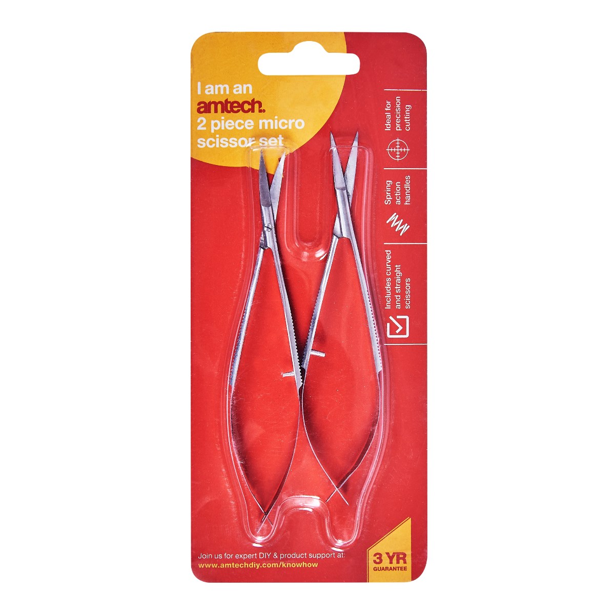 AMTECH 2PC MICRO SCISSORS SET. AMR0272 \\\KD30638
