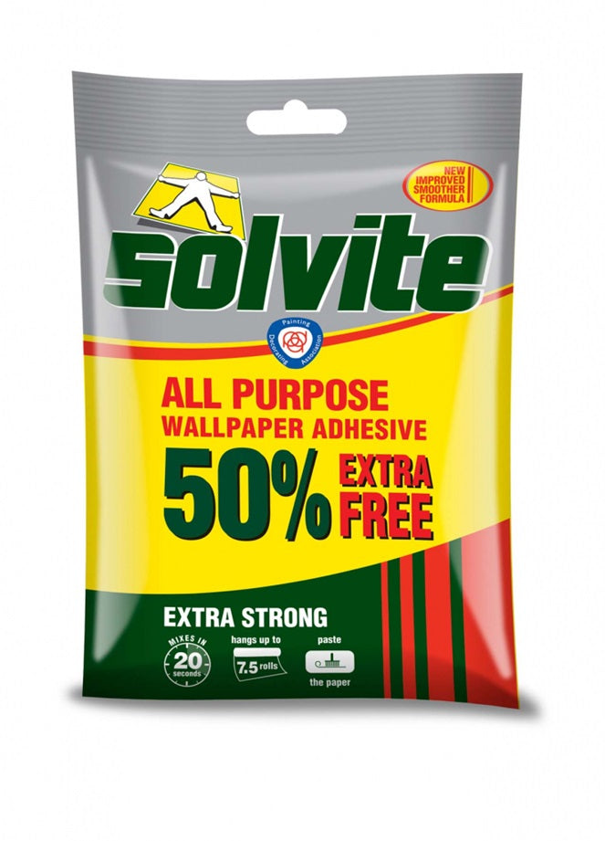 SOLVITE ALL PURPOSE WALLPAPER PASTE 138GM. 1082578 \\\KD30641