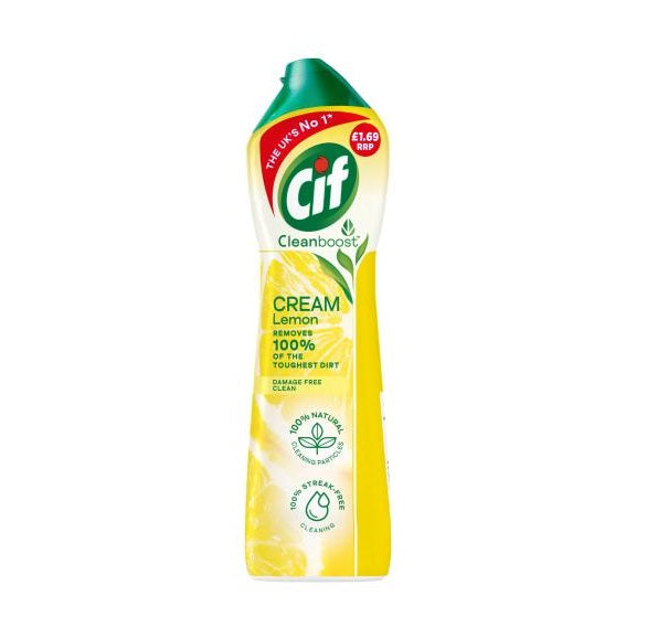 CIF LEMON CREAM WITH MICRO PARTICLES 500ML PM Â£1.69. KD30675 \\\KD30675