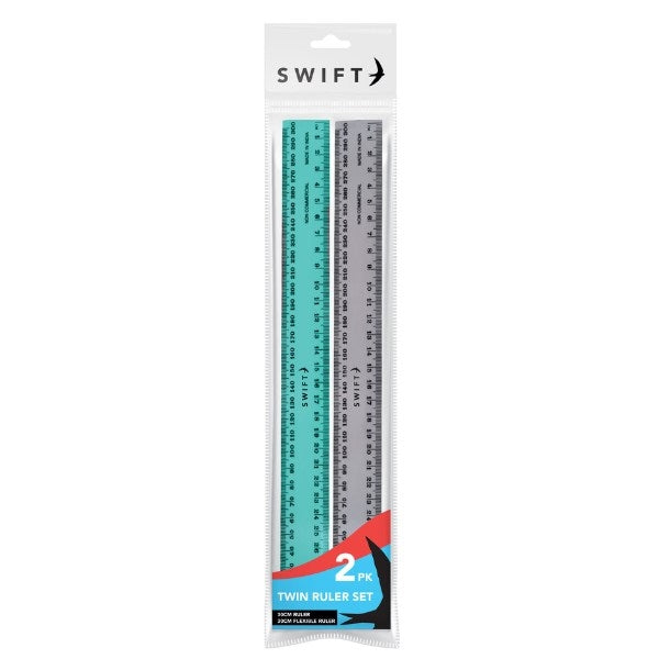 SWIFT TWIN RULER SET 30CM 2/PK. P3103 \\\KD30842