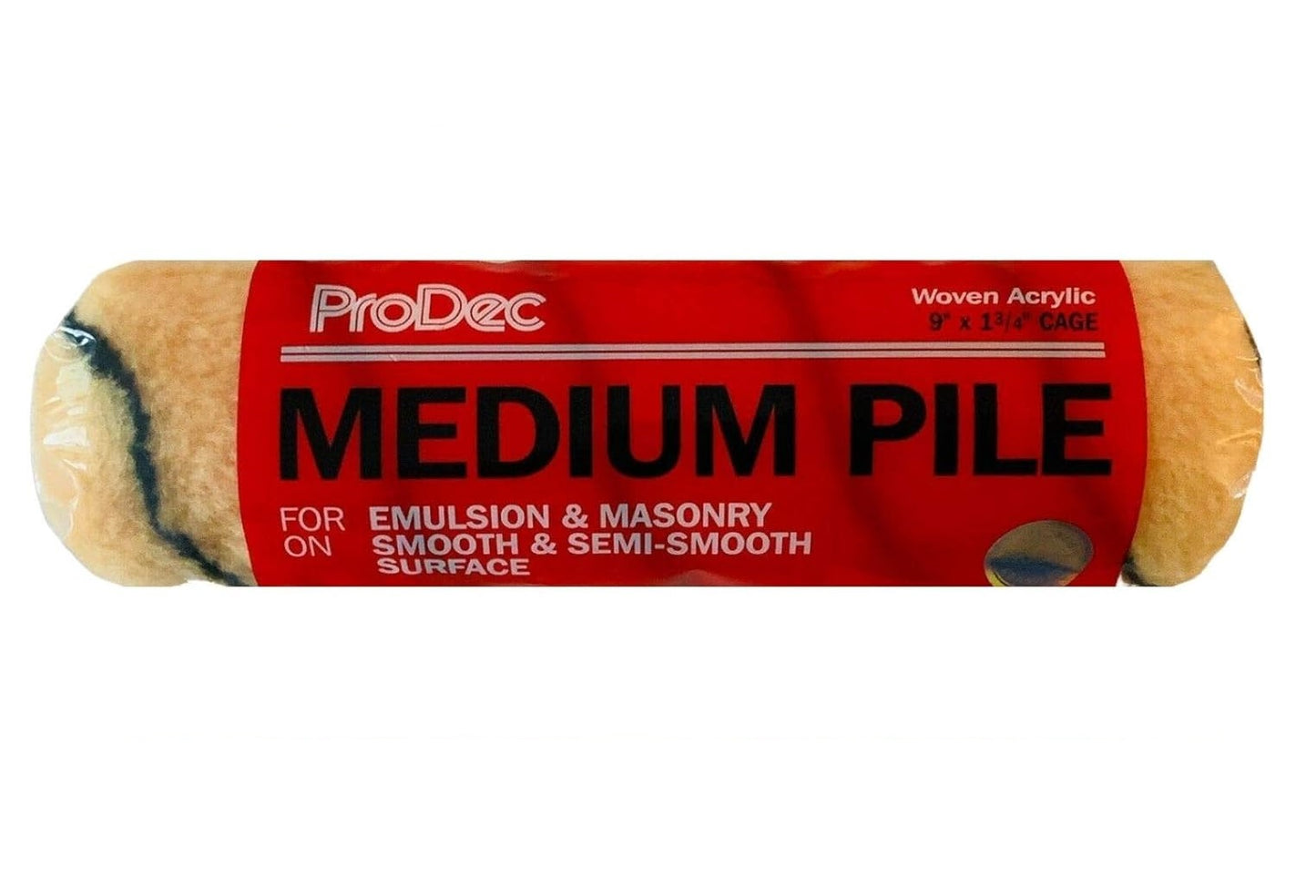 PRODEC CONTRACTOR TIGER MEDIUM PILE WOVEN PAINT ROLLER SLEEVE 9 X 1.75. PRRE003 \\\KD30883
