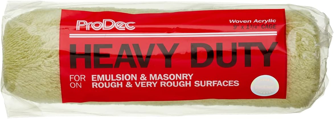 PRODEC CONTRACTOR HEAVY DUTY WOVEN PAINT ROLLER SLEEVE 9 X 1.75. PRRE005 \\\KD30885