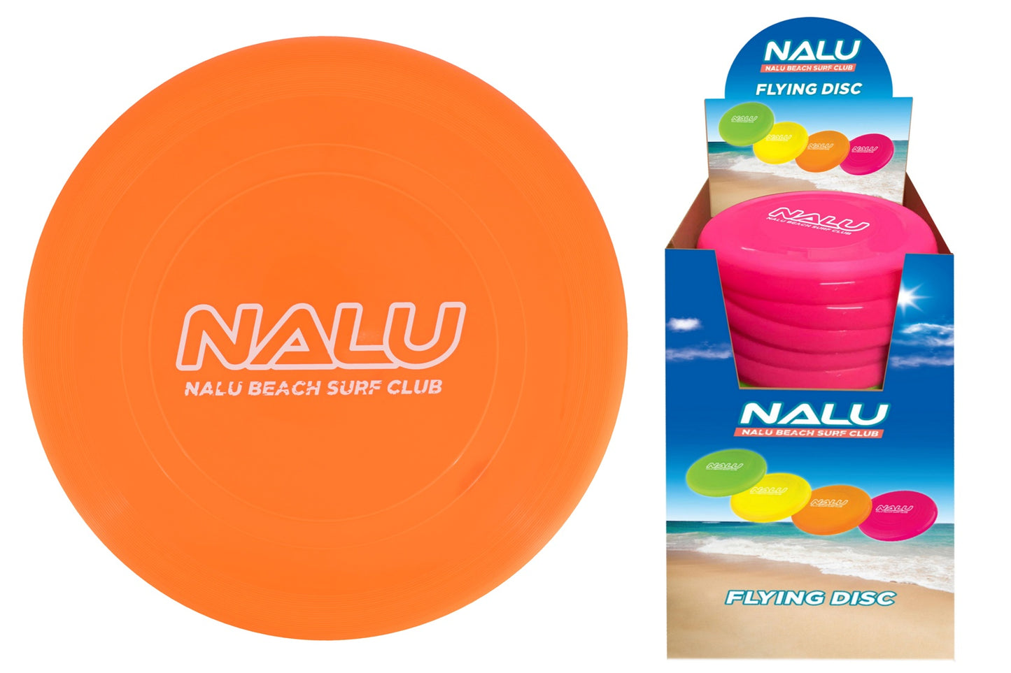 NALU ASSORTED COLOUR FLYINFG DISC 28CM. TY2893 \\\KD30942