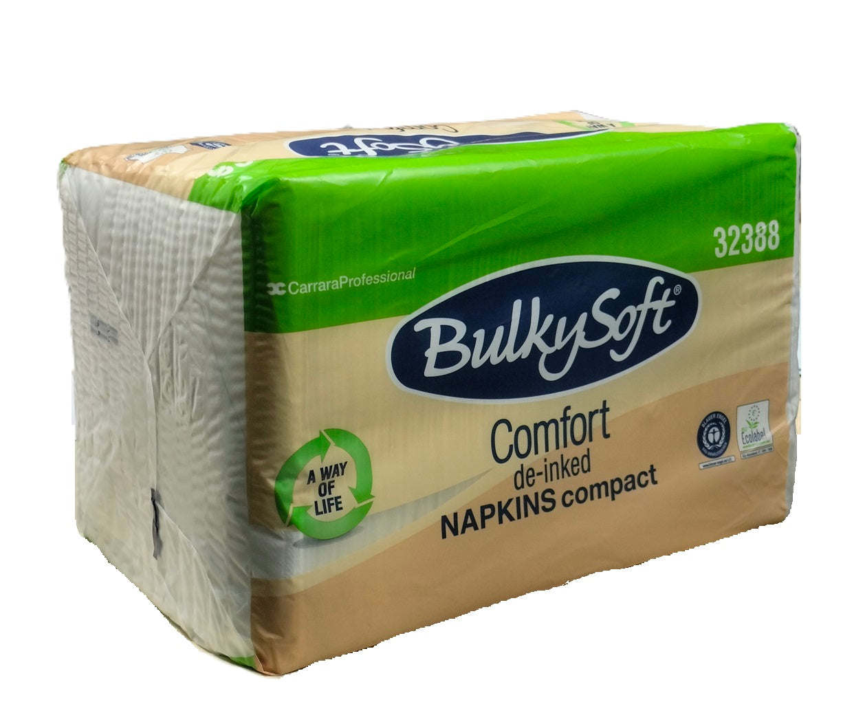 BULKY SOFT 1PLY WHITE NAPKINS 30CM X 30CM 500/PK. 32388 \\\KD30969