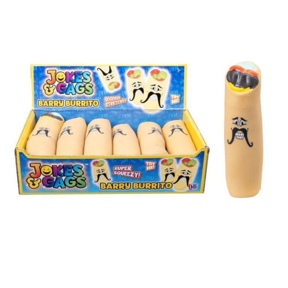 JOKES & GAGS SQUEEZE BARRY BURRITO TOY. 13763736 \\\KD30973