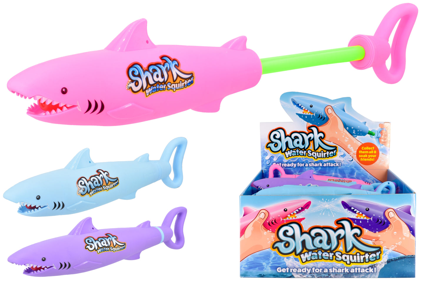 ASSORTED SEA LIFE ANIMAL DESIGN PLASTIC WATER SHOOTER GUN. TY7328 \\\KD30977