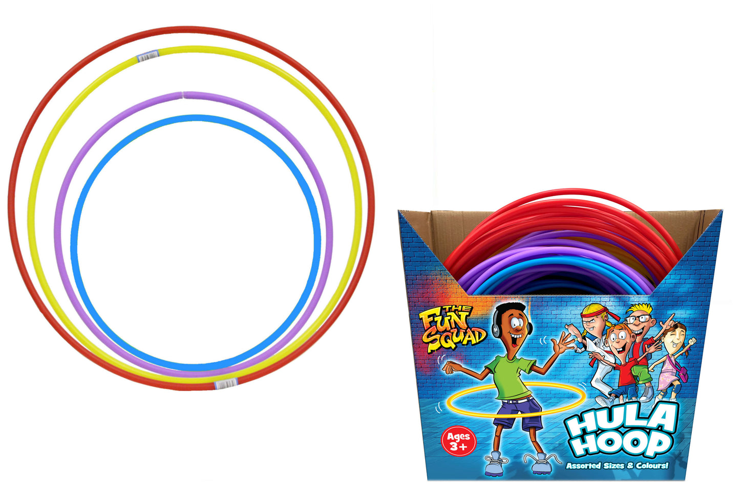 FUN SQUAD ASSORTED SIZE HULA HOOP. TY7833 \\\KD30978