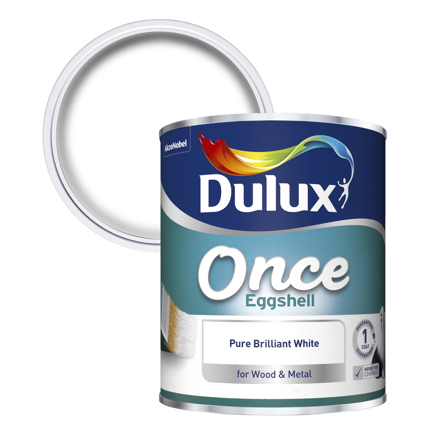 DULUX NON DRIP GLOSS 2.5L - EGGSHELL PURE BRILLIANT WHITE. 5358180 \\\KD31004