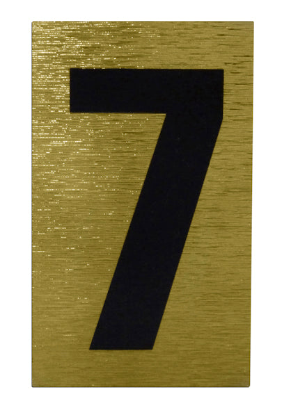 ROWAN BLACK AND GOLD HIGH VISIBILITY HOUSE & GATE STICKER NUMBER - 7. B/G.7 \\\KD31043