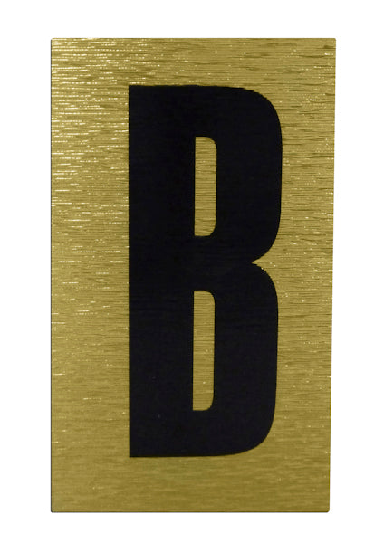 ROWAN BLACK AND GOLD HIGH VISIBILITY ALPHABET STICKER - B. B/G.B \\\KD31047