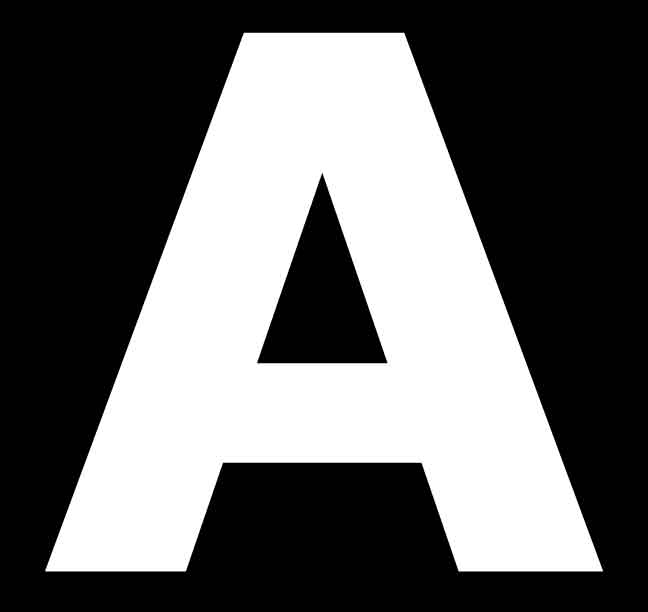 ROWAN WHITE HIGH VISIBILITY ALPHABET STICKER - A. WHITE.A \\\KD31048