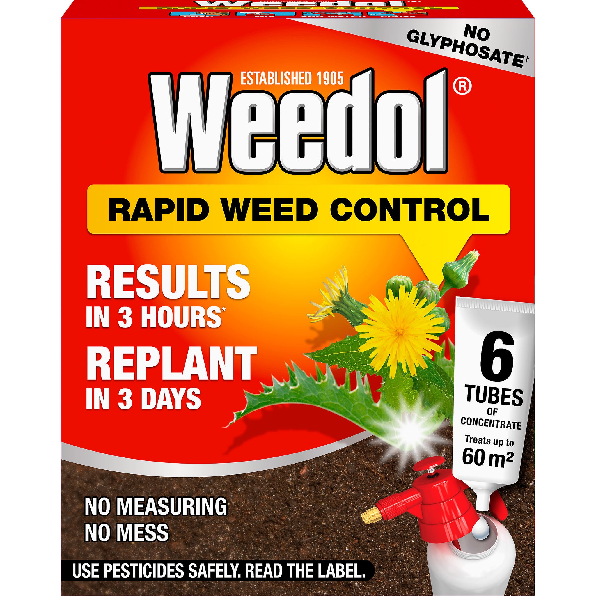 WEEDOL RAPID WEED CONTROL CONCENTRATE TUBES 6/PK. 121118 \\\KD31088
