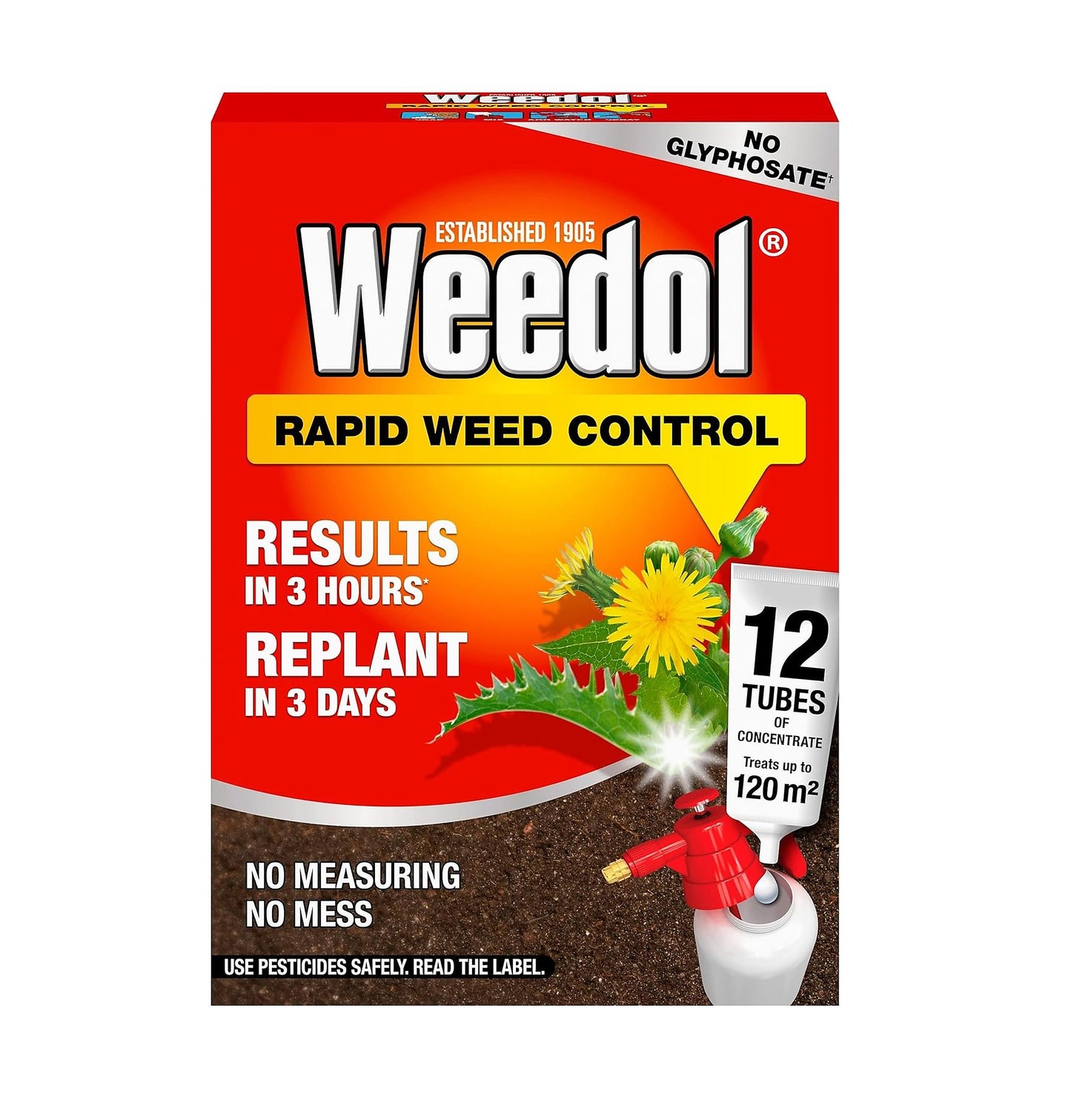 WEEDOL RAPID WEED CONTROL CONCENTRATE TUBES 12/PK. 121119 \\\KD31090