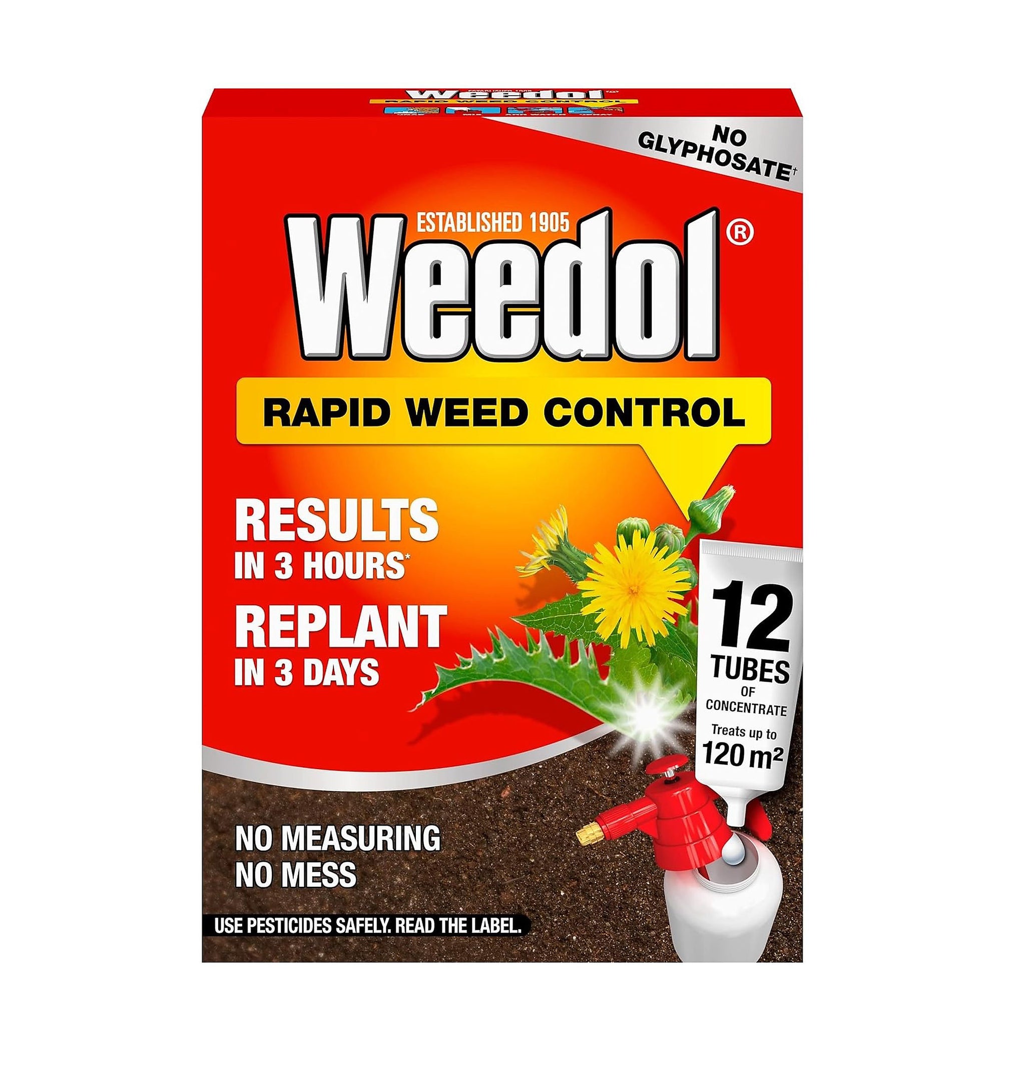 WEEDOL RAPID WEED CONTROL CONCENTRATE TUBES 12/PK. 121119 \\\KD31090