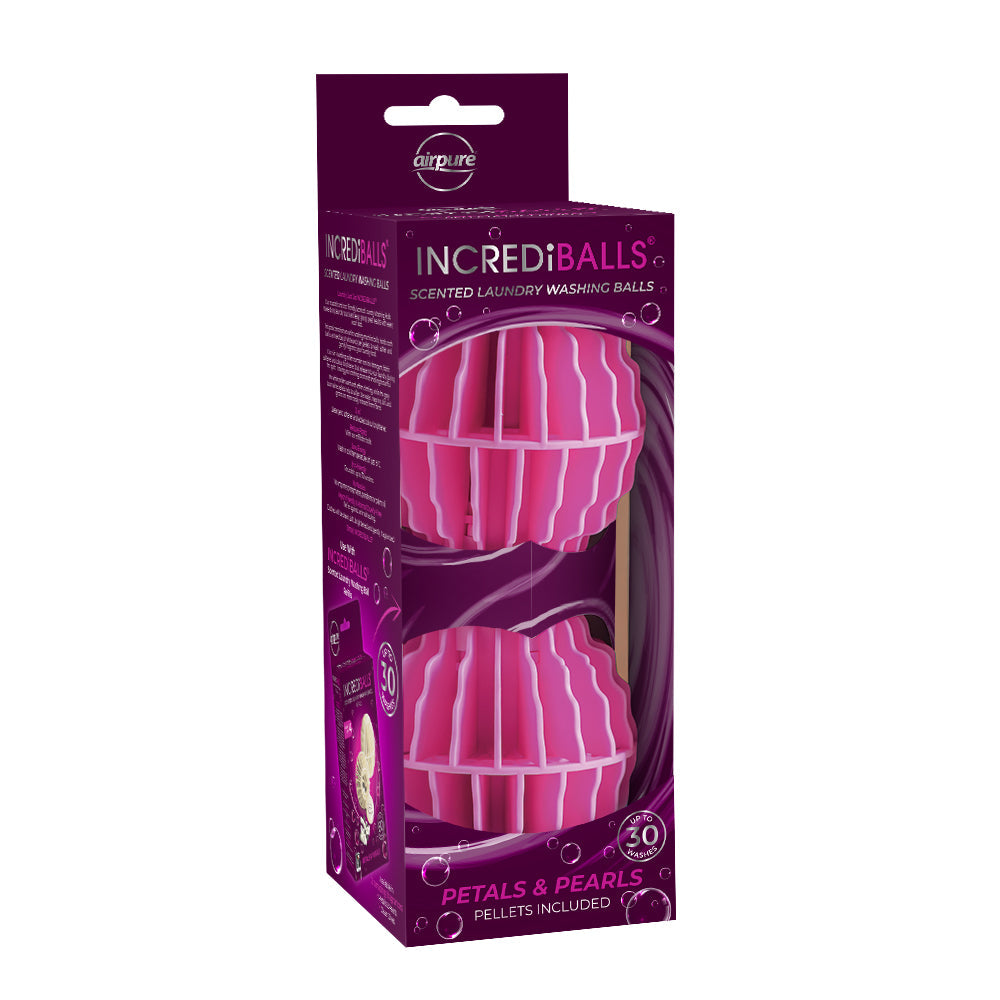 AIRPURE INCREDIBALLS SCENTED LAUNDRY WASHING BALLS PETALS & PEARLS 2/PK. AP-IB-LWB-461 \\\KD31138